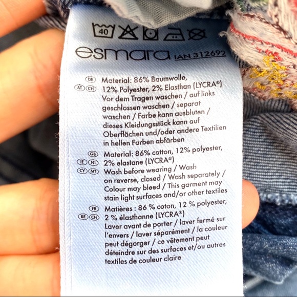 👖ESMARA SUPER SKINNY MEDIUM WAIST ANKLE DISTRESSED SKINNY JEANS! - Picture 12 of 14